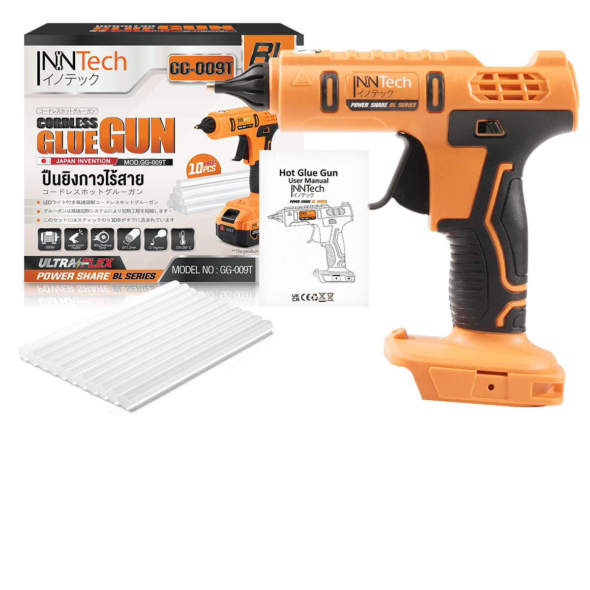ปืนยิงกาวไร้สาย (เฉพาะเครื่องเปล่า) INNTECH รุ่น GG-009T_1
